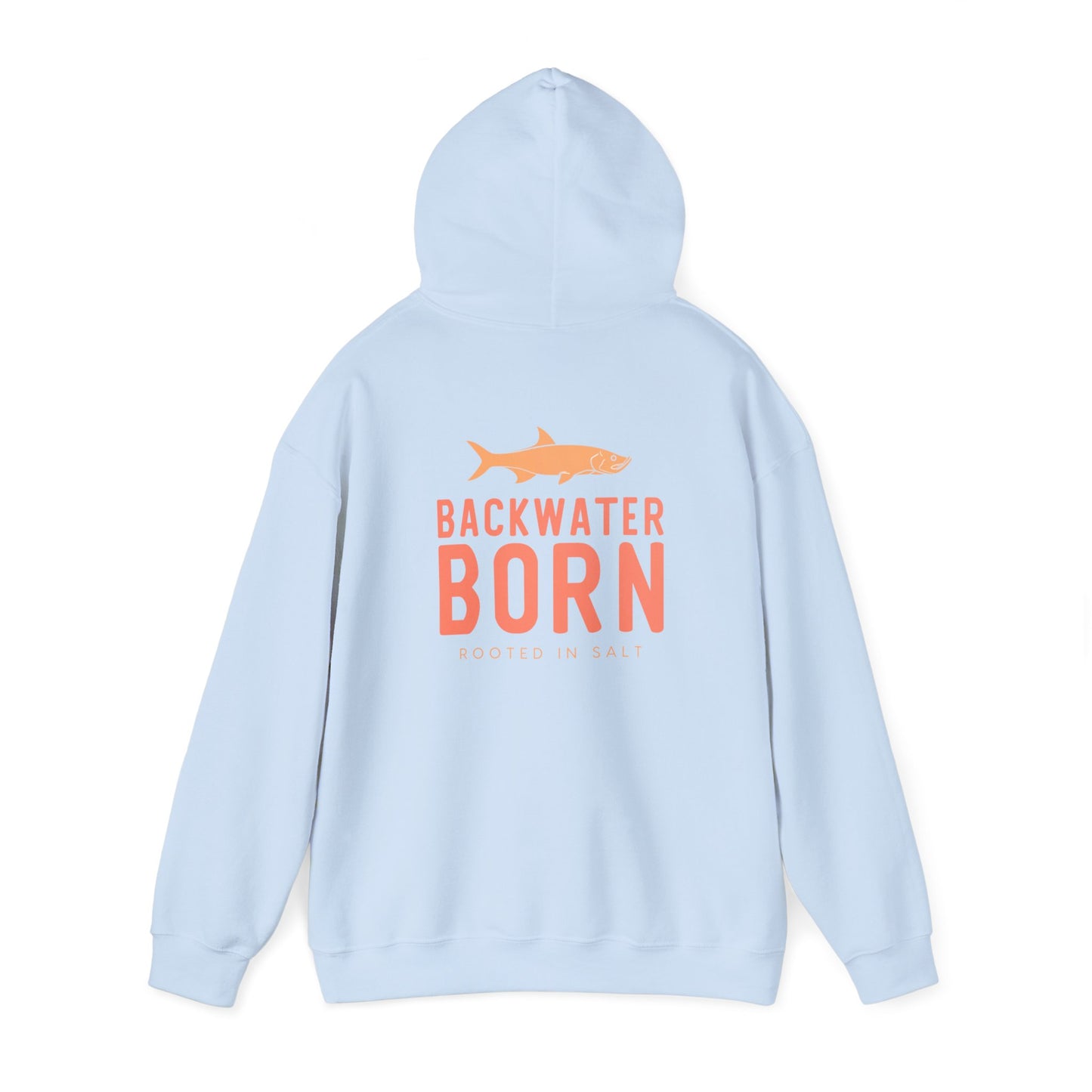 Unisex Hooded Sweatshirt - Orange BackwaterBorn