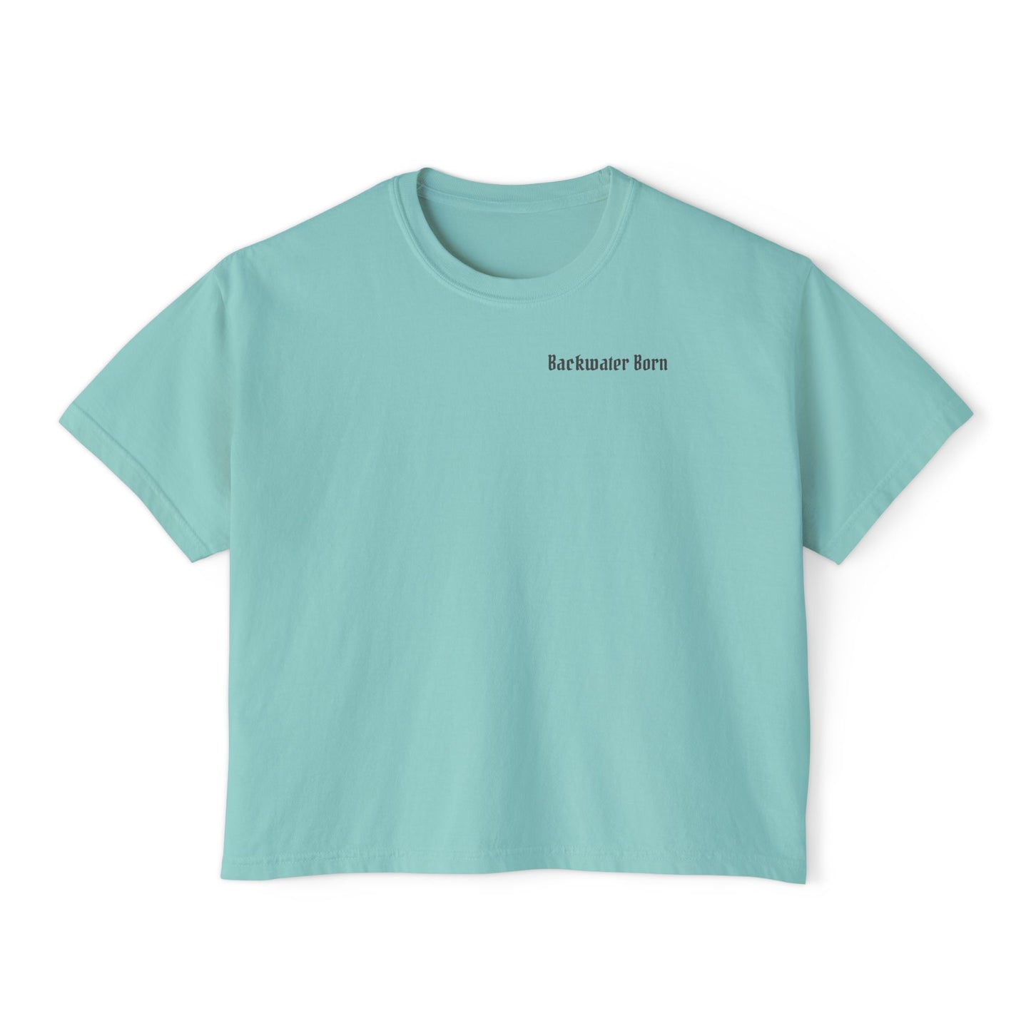 Women's Stay Salty Boxy Cut-off Tee