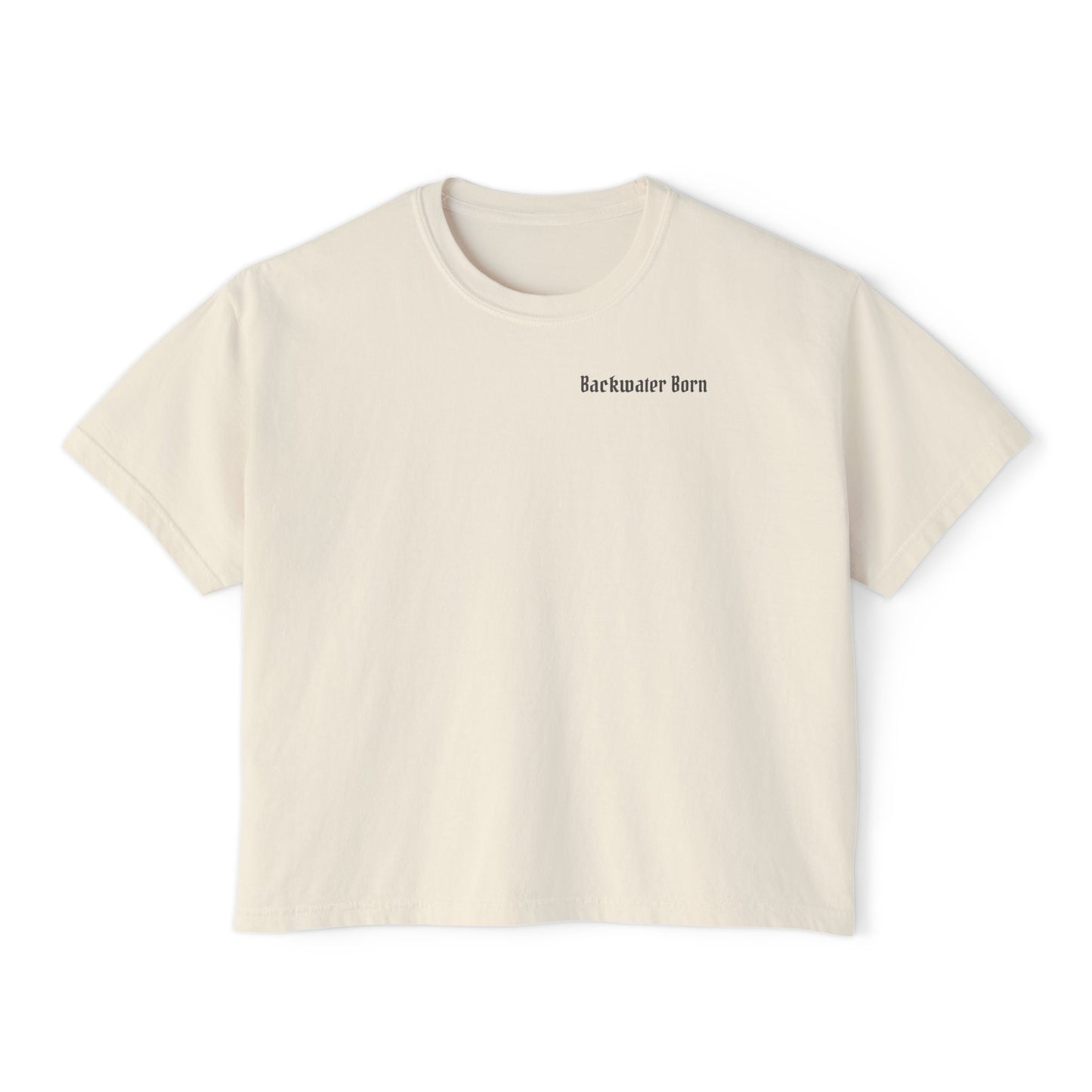 Women's Stay Salty Boxy Cut-off Tee