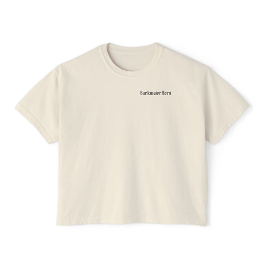 Women's Stay Salty Boxy Cut-off Tee