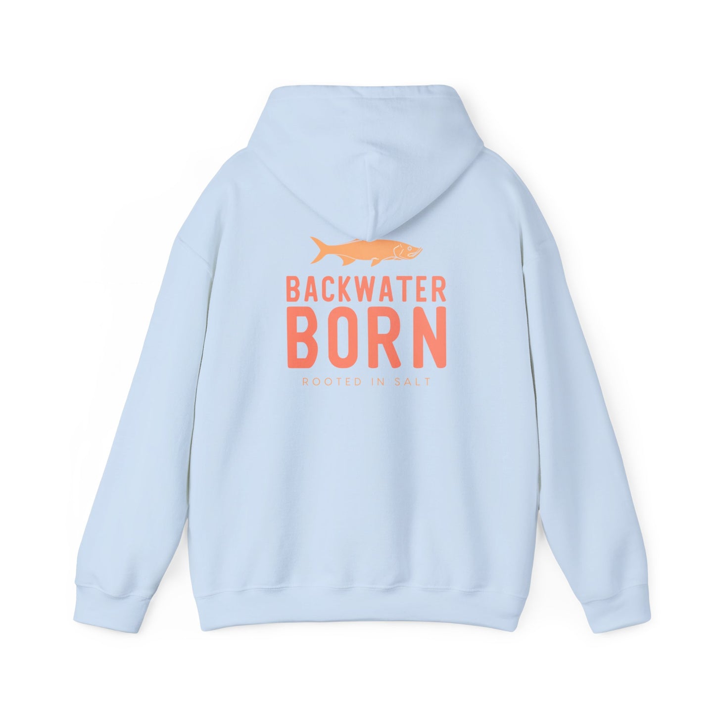 Unisex Hooded Sweatshirt - Orange BackwaterBorn