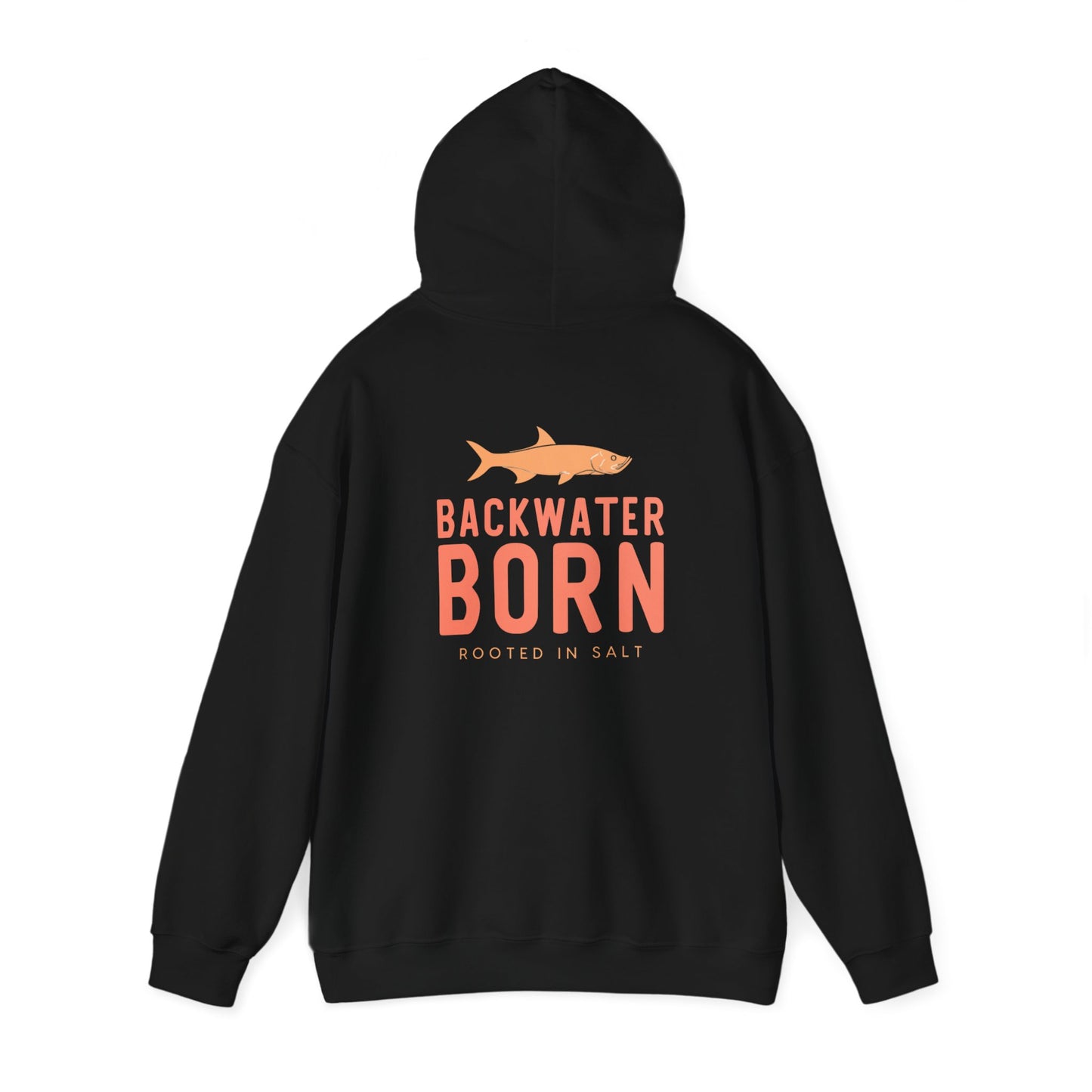 Unisex Hooded Sweatshirt - Orange BackwaterBorn