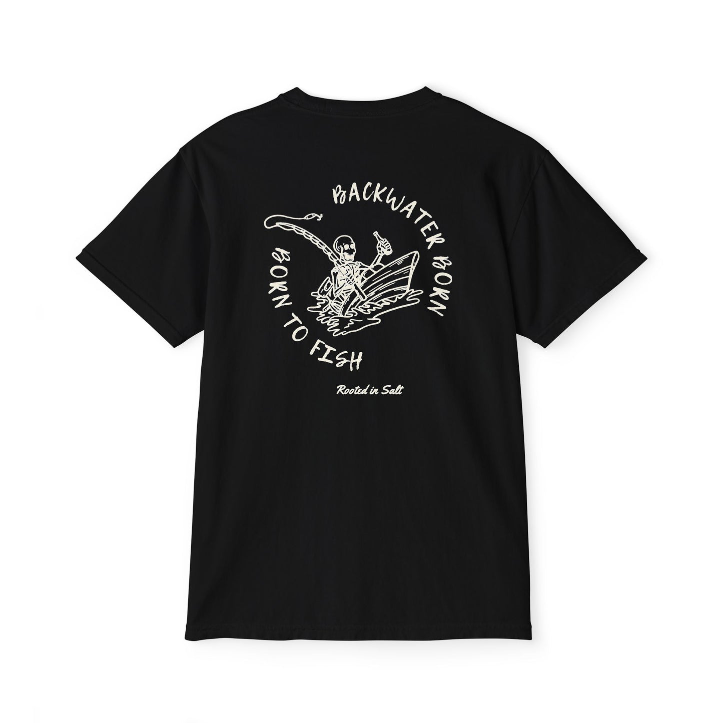 Unisex Fishing Pocket T-Shirt - Born to Fish Tee