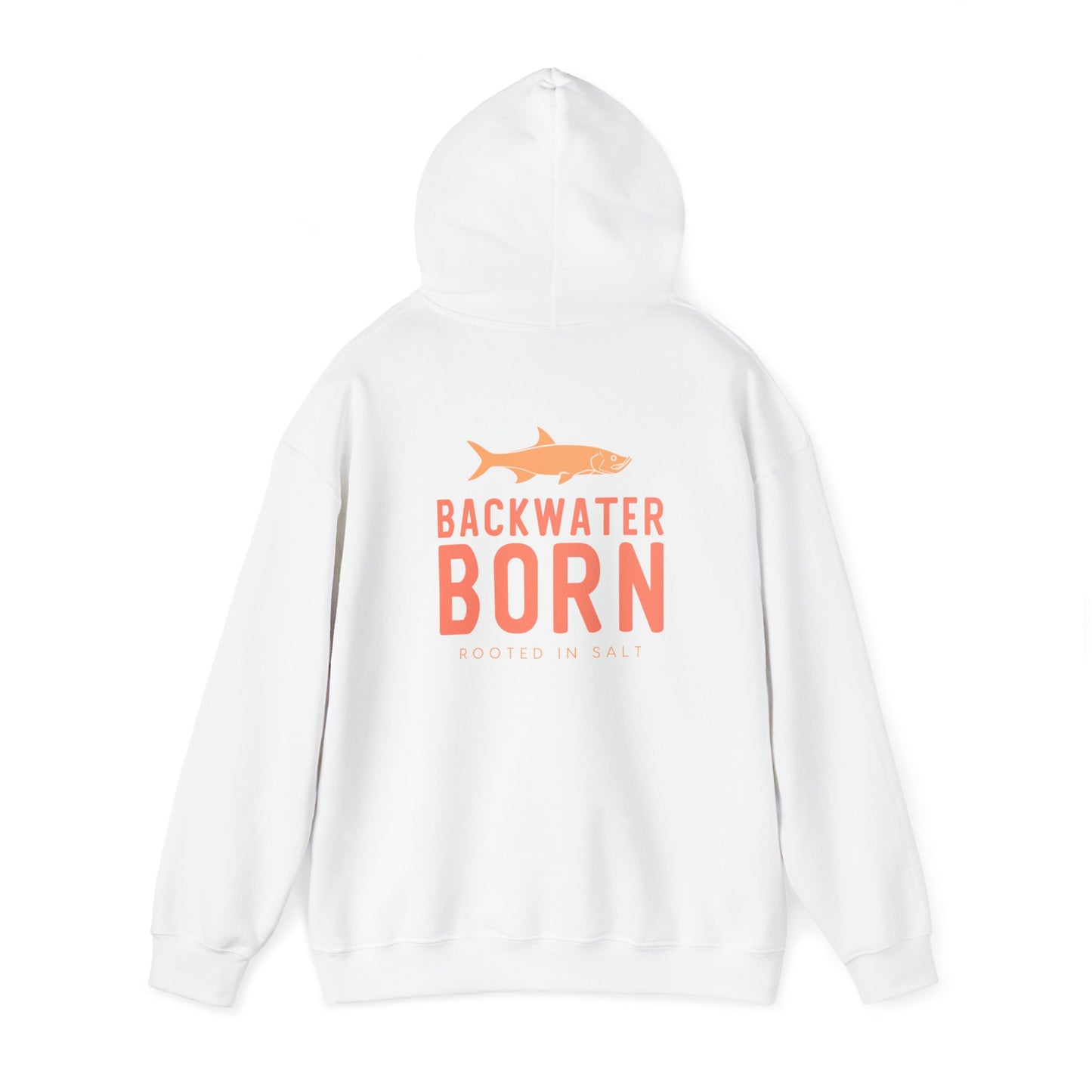 Unisex Hooded Sweatshirt - Orange BackwaterBorn