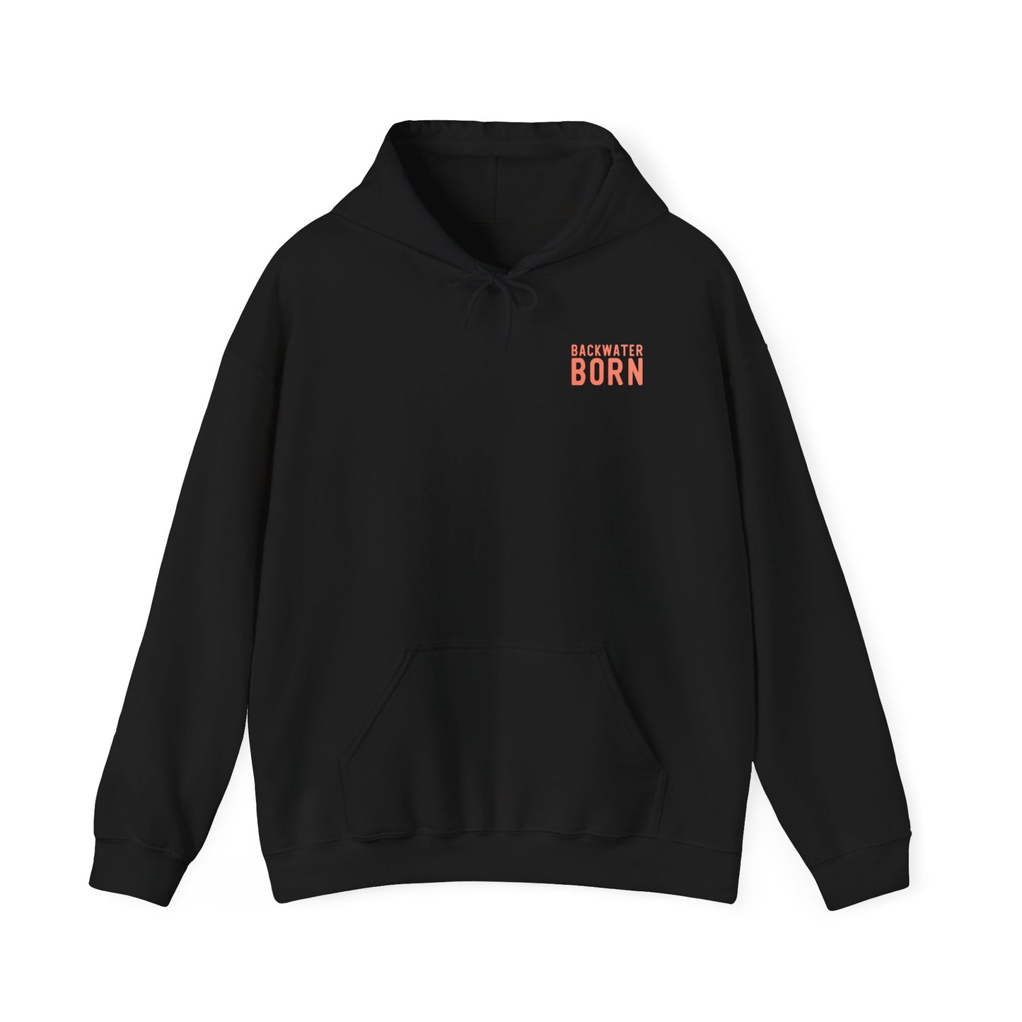 Unisex Hooded Sweatshirt - Orange BackwaterBorn