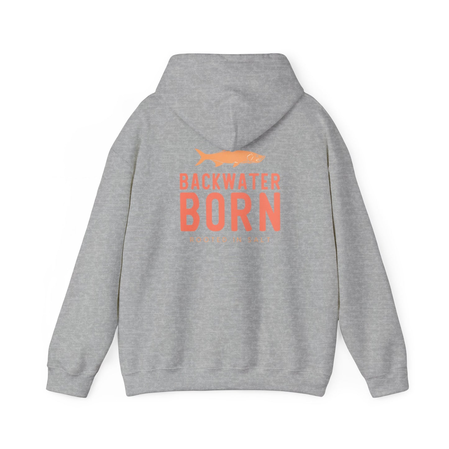 Unisex Hooded Sweatshirt - Orange BackwaterBorn