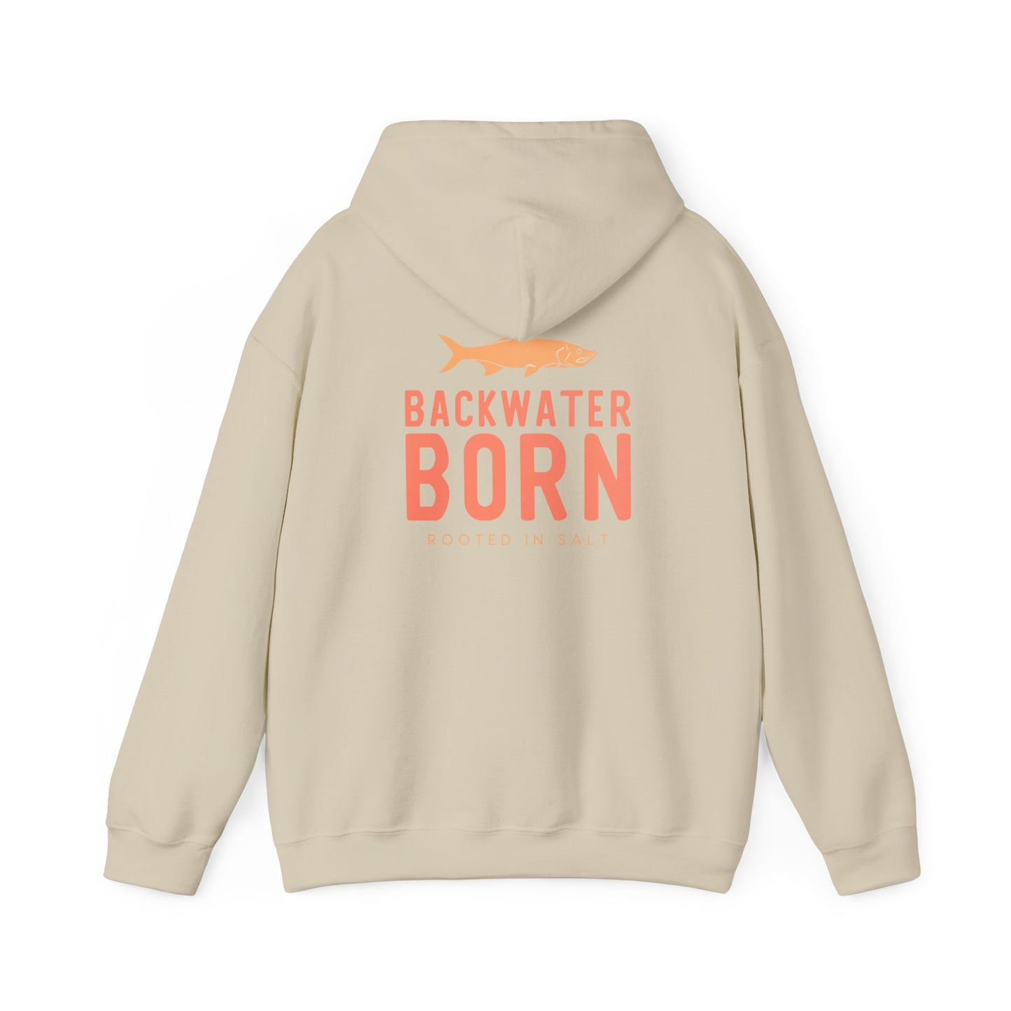 Unisex Hooded Sweatshirt - Orange BackwaterBorn