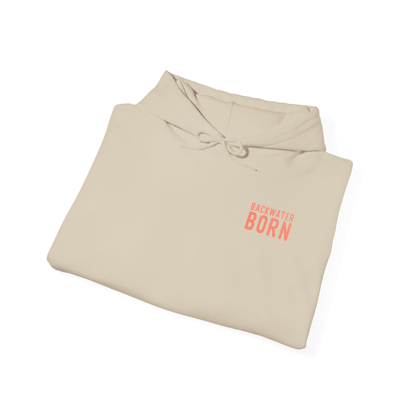 Unisex Hooded Sweatshirt - Orange BackwaterBorn