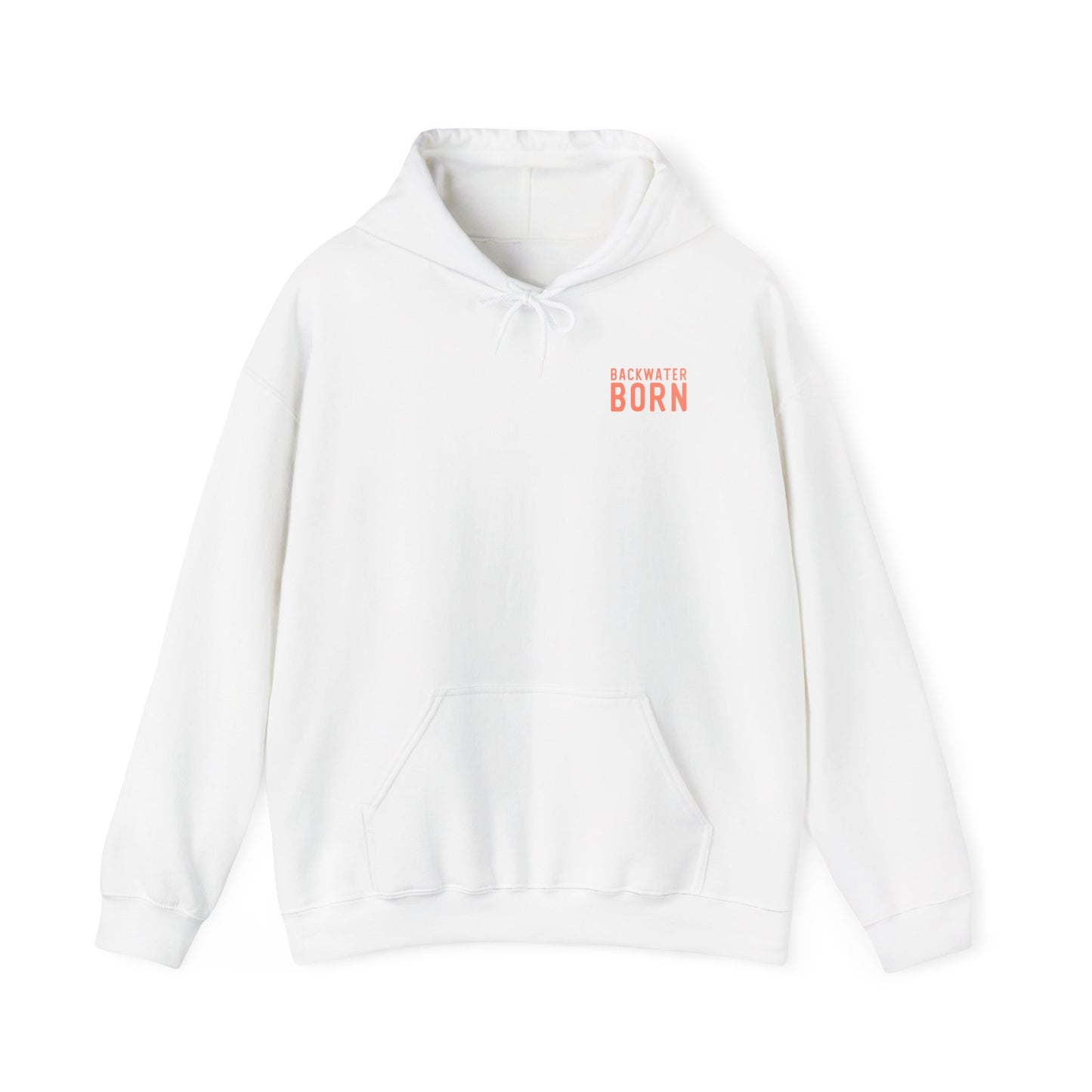 Unisex Hooded Sweatshirt - Orange BackwaterBorn