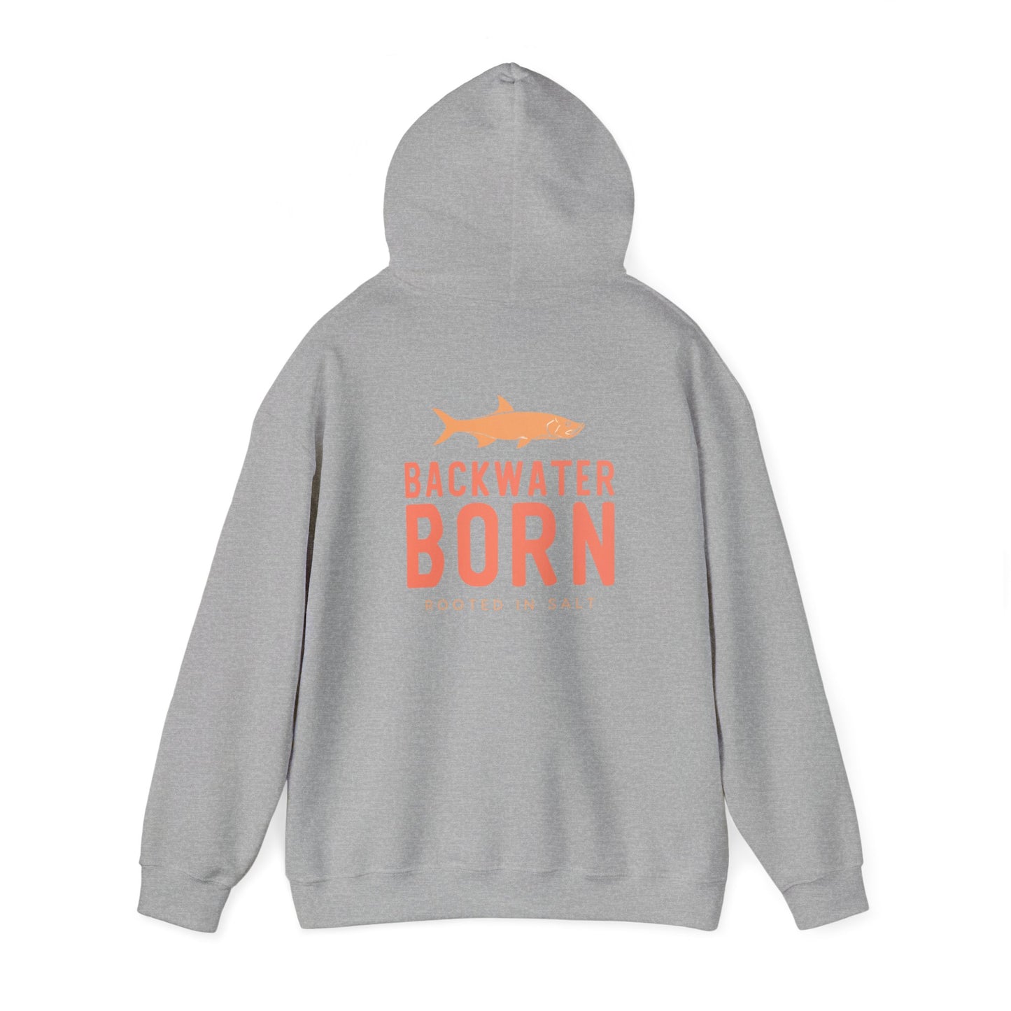 Unisex Hooded Sweatshirt - Orange BackwaterBorn