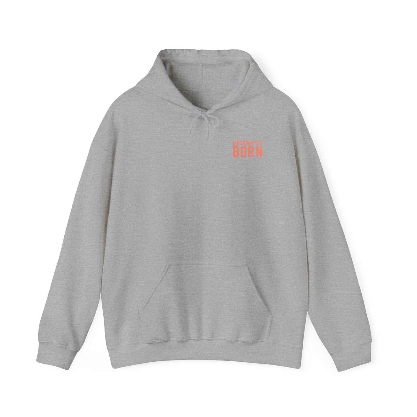 Unisex Hooded Sweatshirt - Orange BackwaterBorn