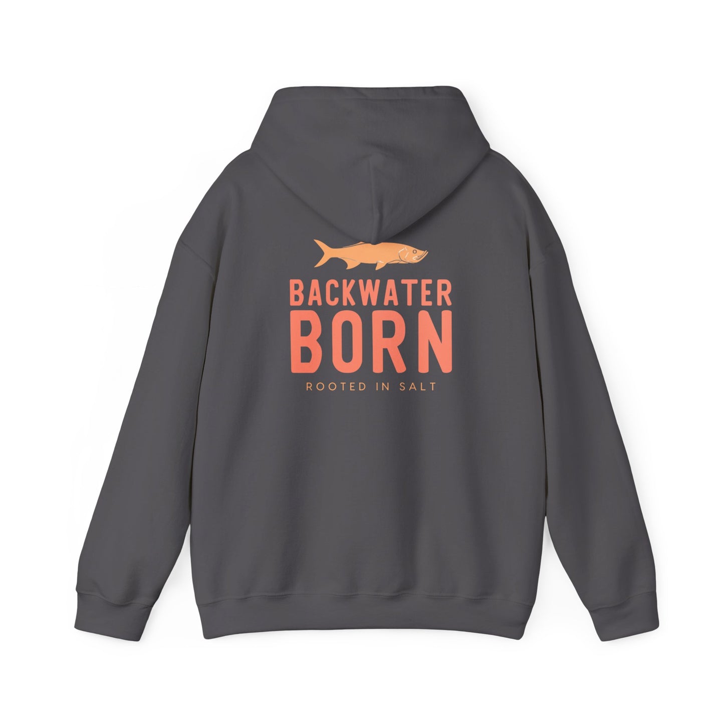 Unisex Hooded Sweatshirt - Orange BackwaterBorn