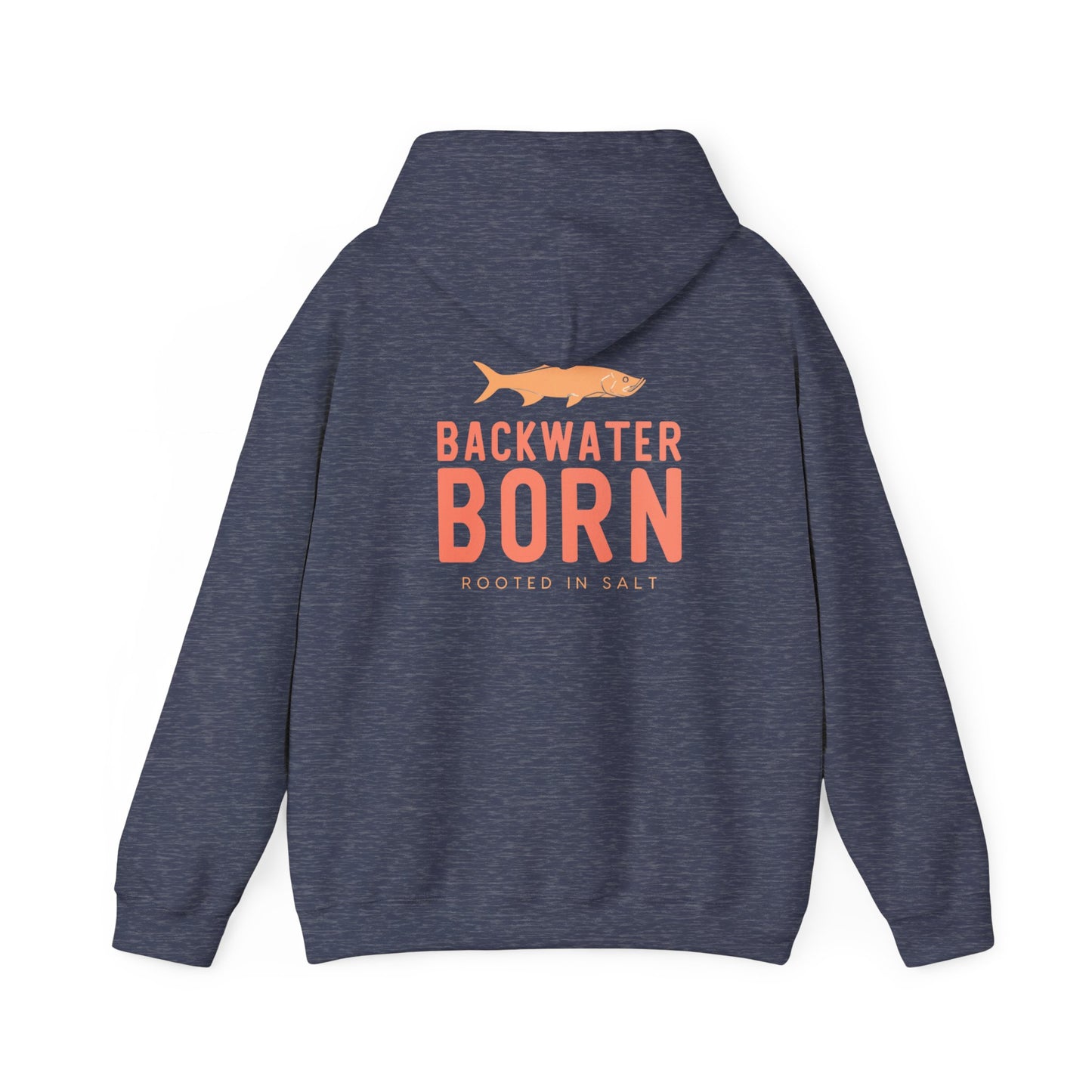 Unisex Hooded Sweatshirt - Orange BackwaterBorn