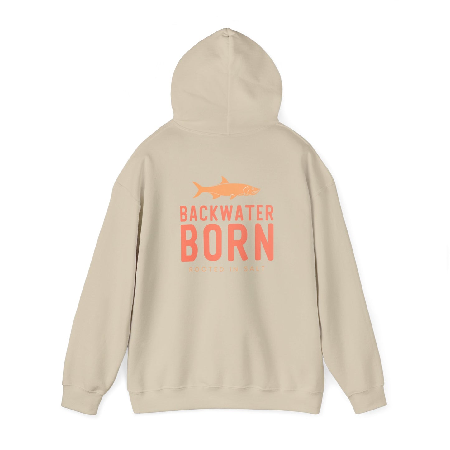 Unisex Hooded Sweatshirt - Orange BackwaterBorn