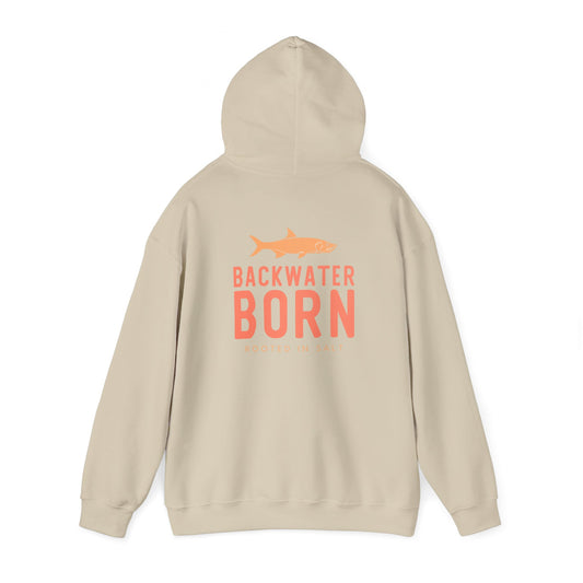 Unisex Hooded Sweatshirt - Orange BackwaterBorn