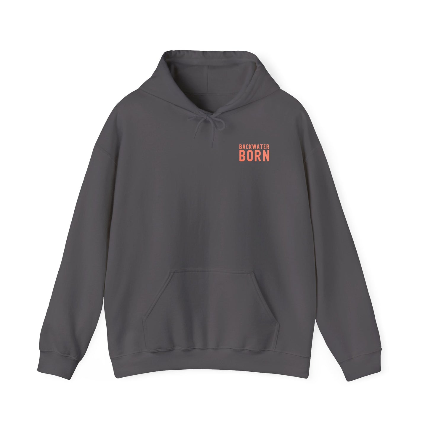 Unisex Hooded Sweatshirt - Orange BackwaterBorn