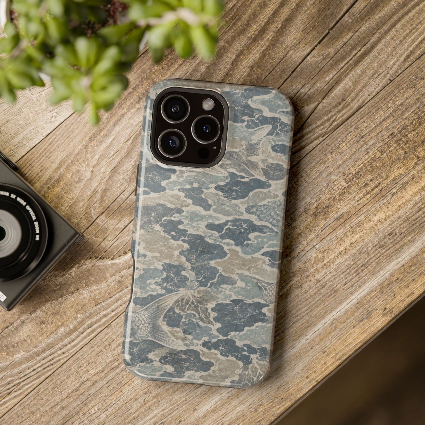 Blue Camo Magnetic Phone Case