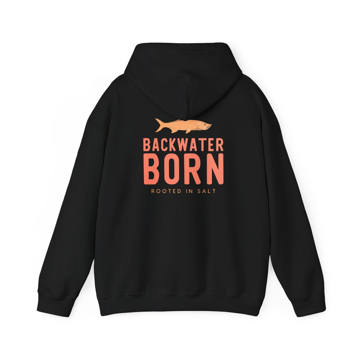Unisex Hooded Sweatshirt - Orange BackwaterBorn
