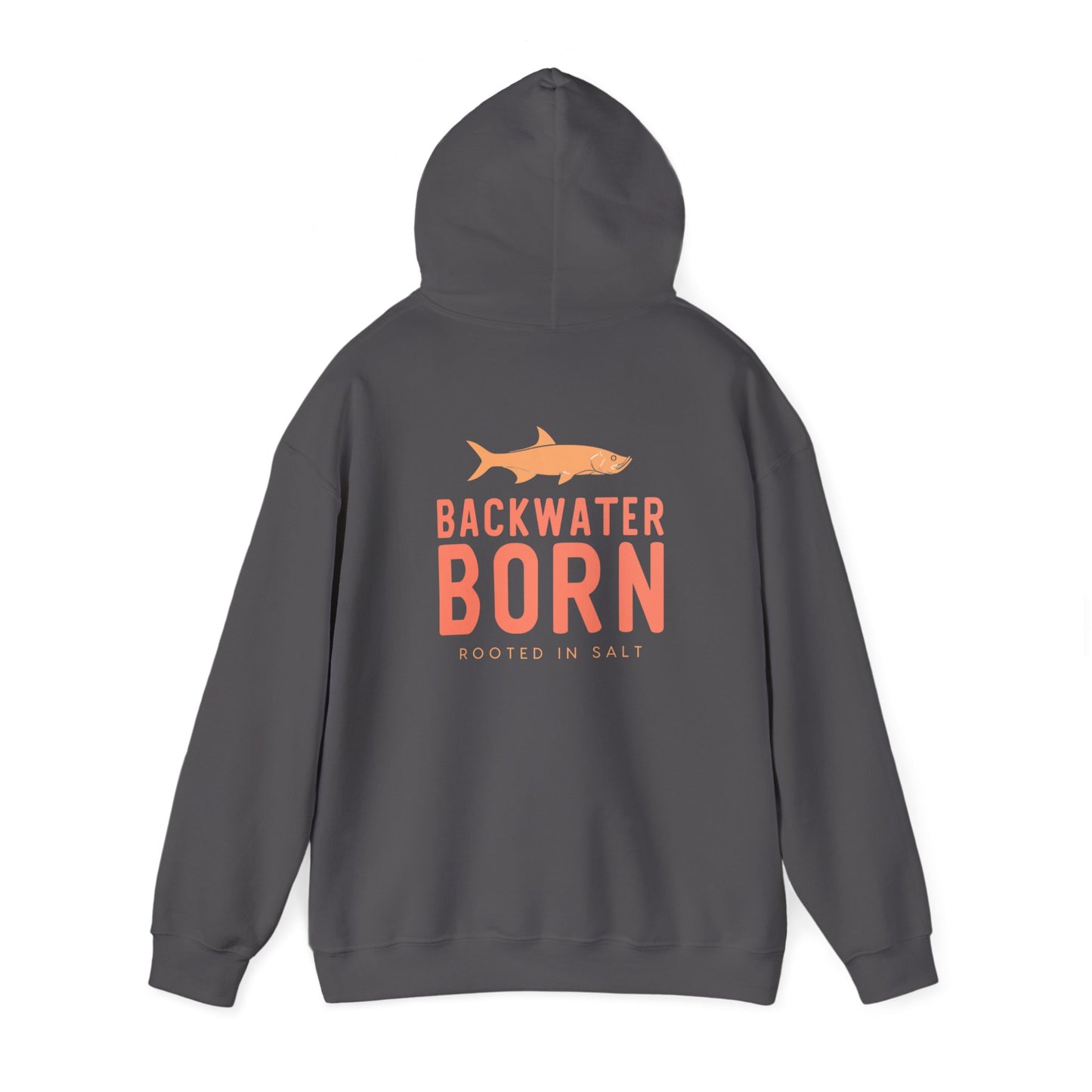 Unisex Hooded Sweatshirt - Orange BackwaterBorn