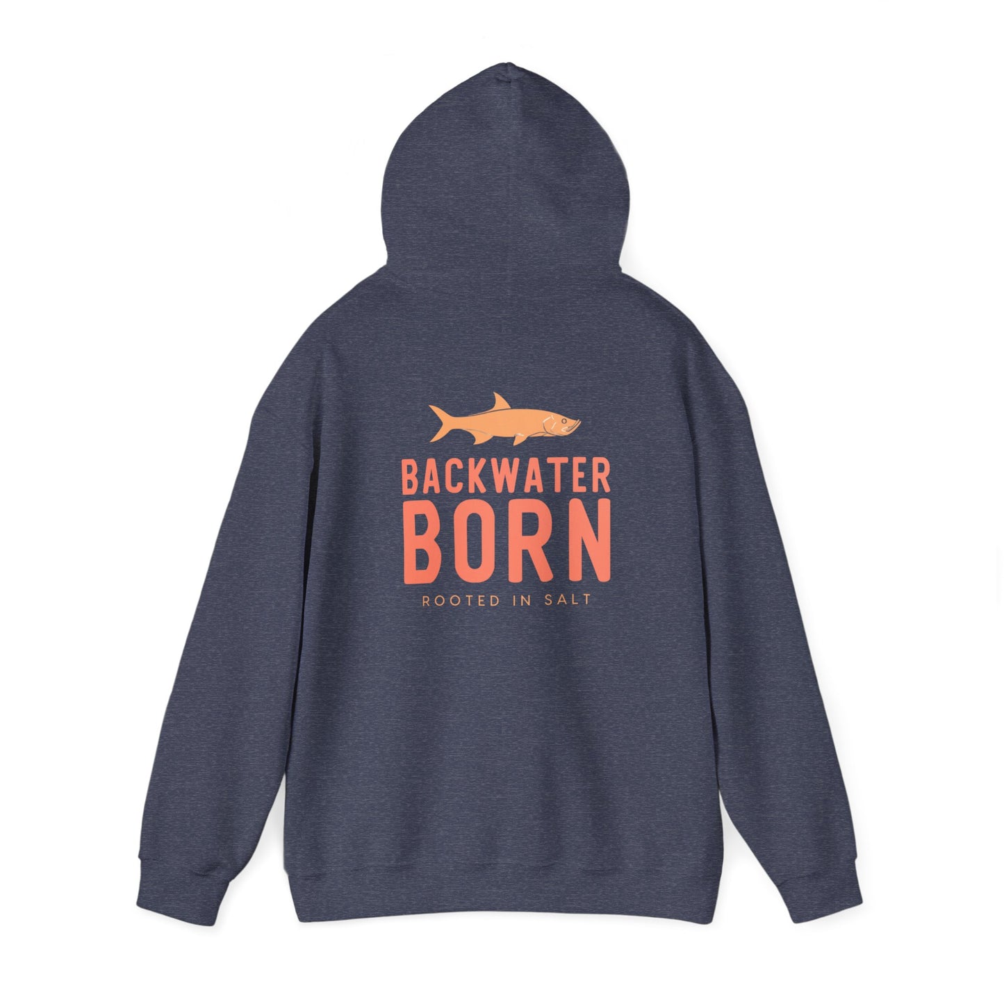 Unisex Hooded Sweatshirt - Orange BackwaterBorn