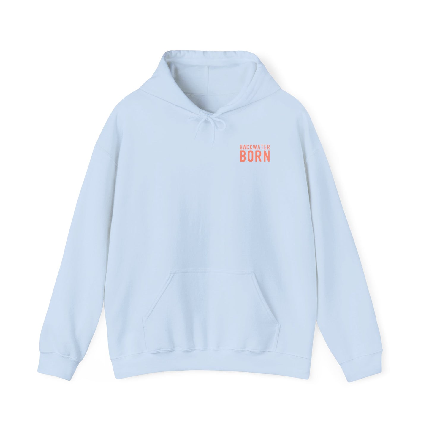 Unisex Hooded Sweatshirt - Orange BackwaterBorn