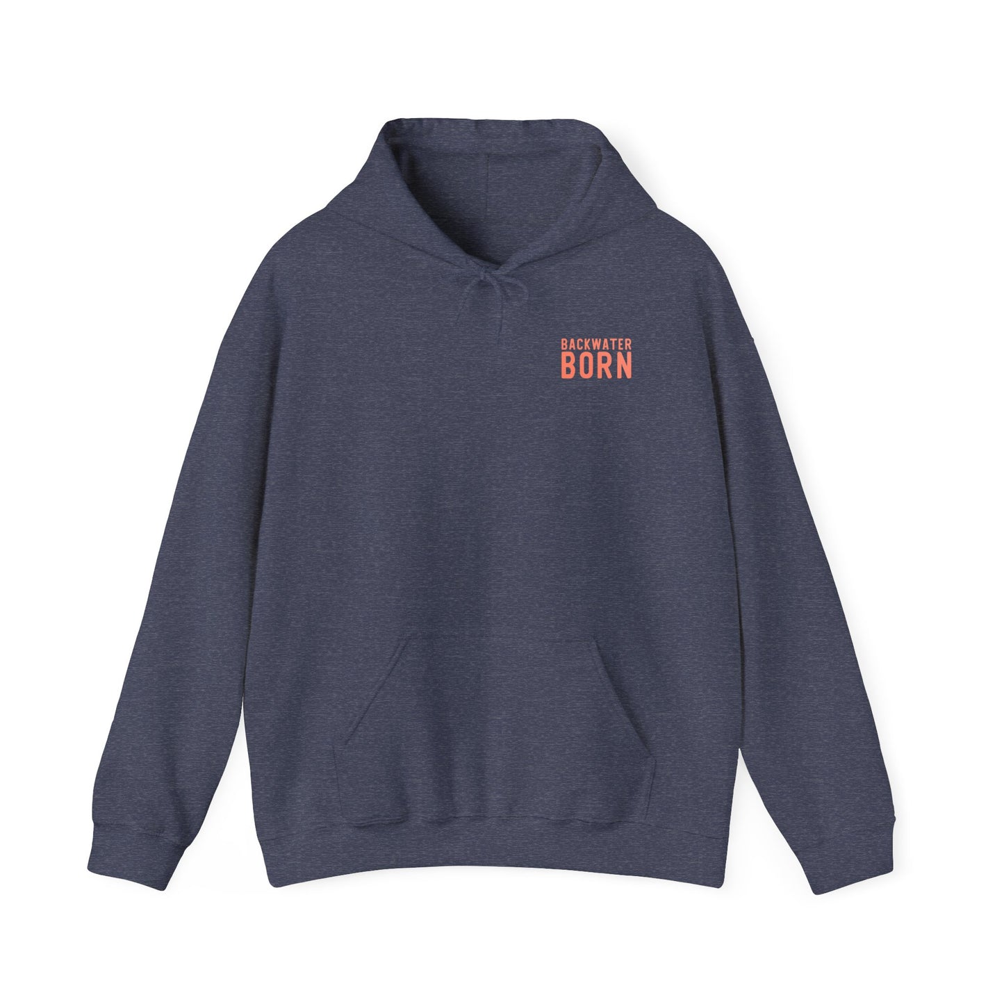 Unisex Hooded Sweatshirt - Orange BackwaterBorn