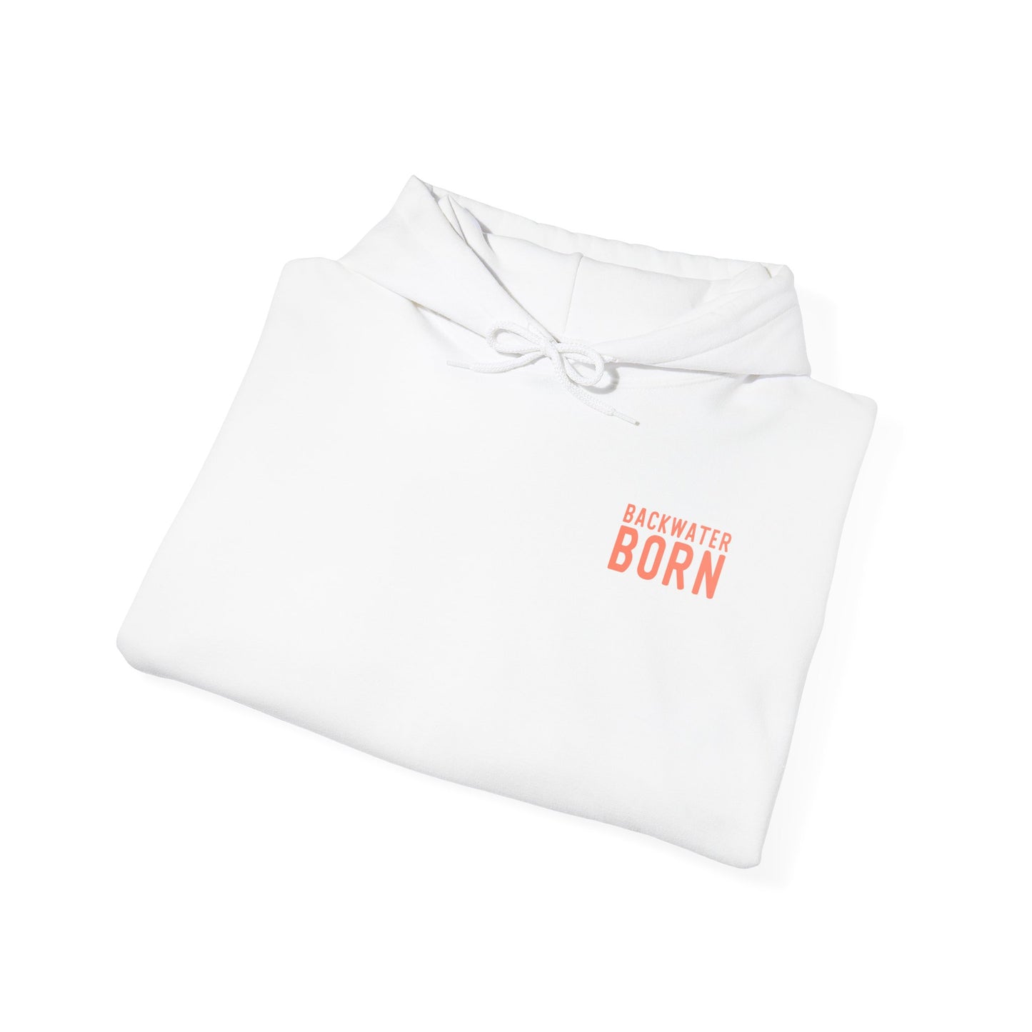 Unisex Hooded Sweatshirt - Orange BackwaterBorn