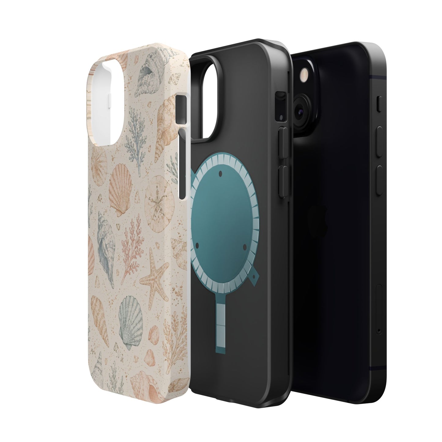 Woman’s Shell Pattern Magnetic Phone Case