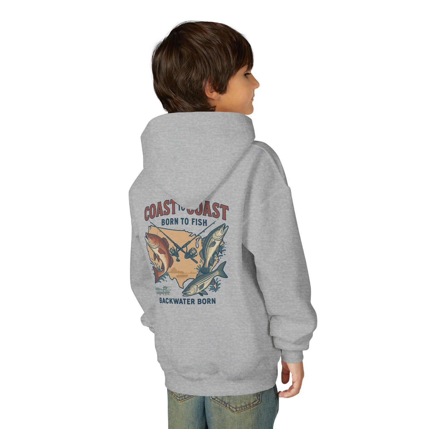 Coast to Coast 'Born to Fish' Youth Hoodie