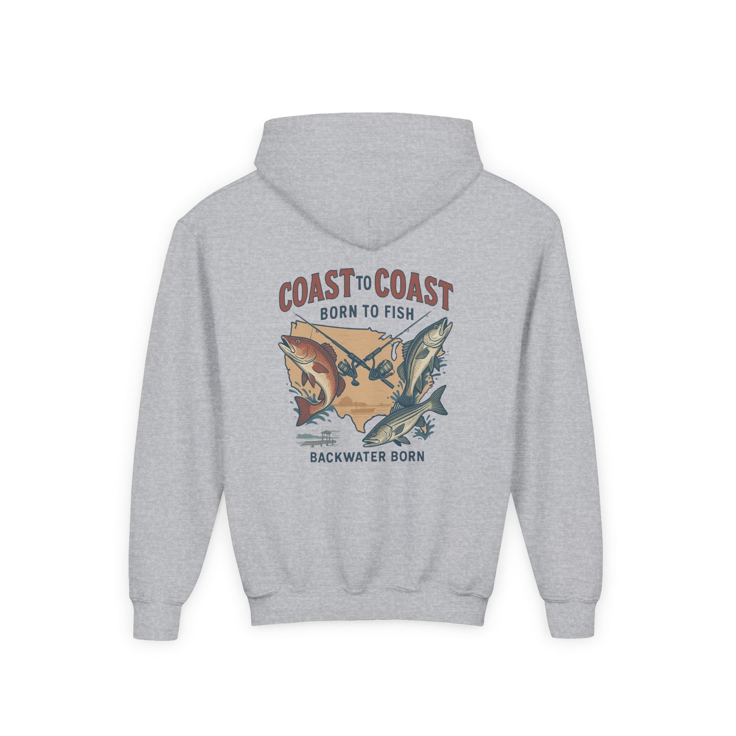 Coast to Coast 'Born to Fish' Youth Hoodie