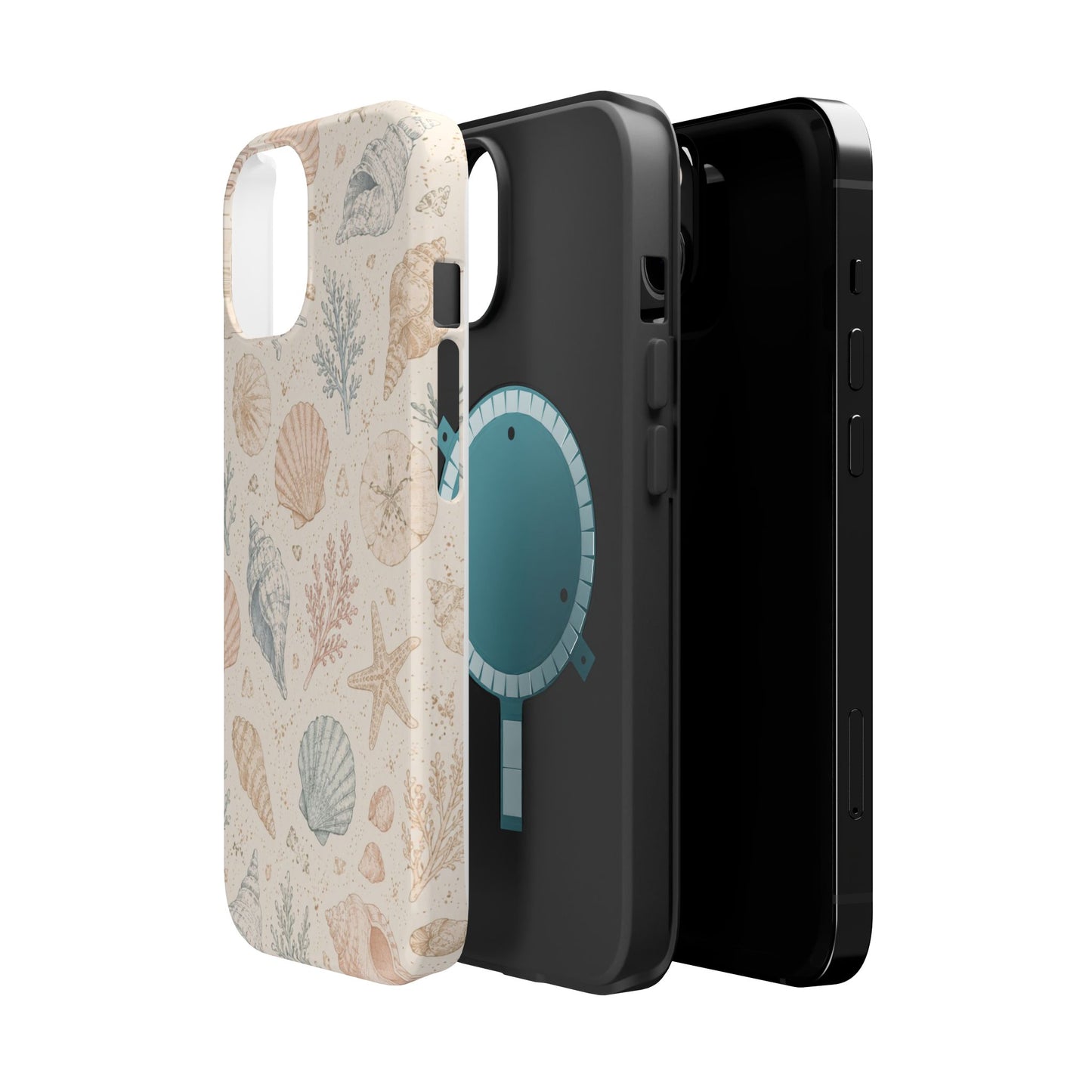 Woman’s Shell Pattern Magnetic Phone Case