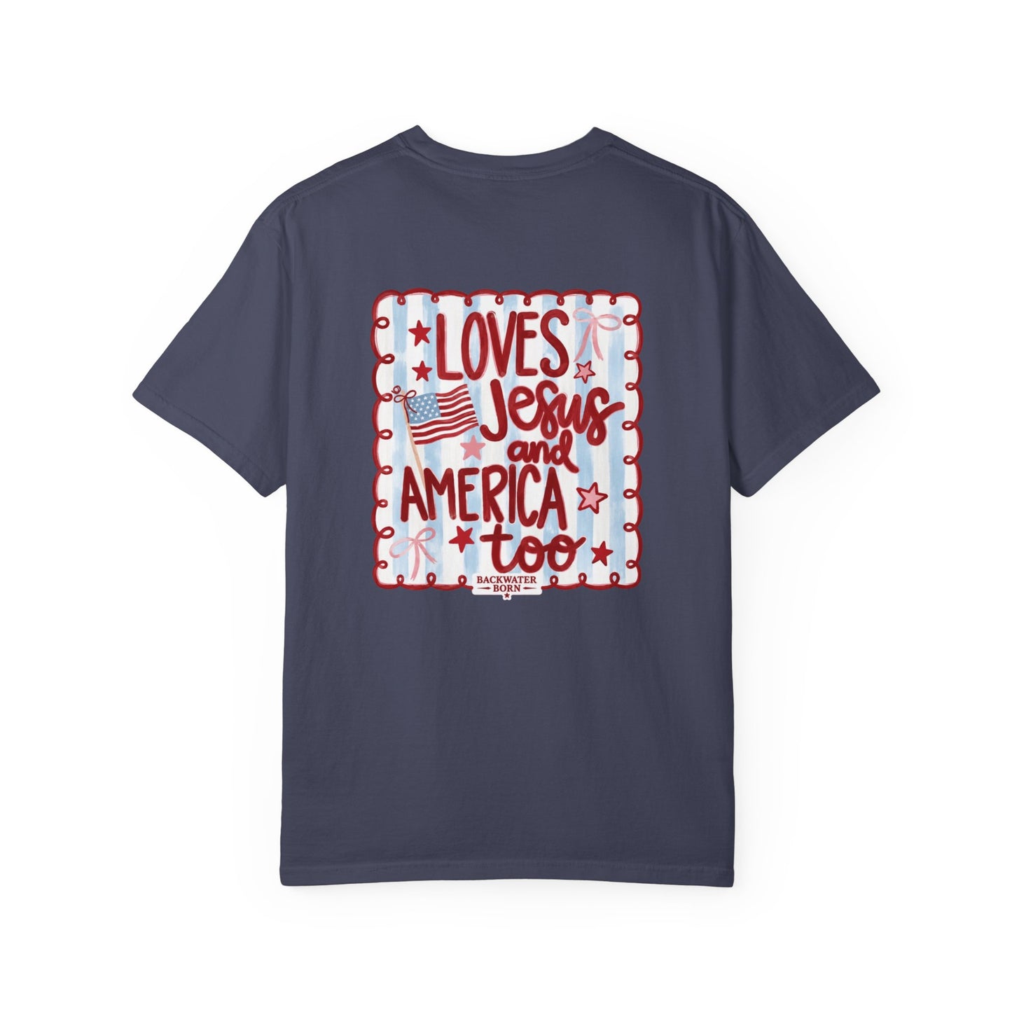 Loves Jesus and America Too T-Shirt - FOJ Collection