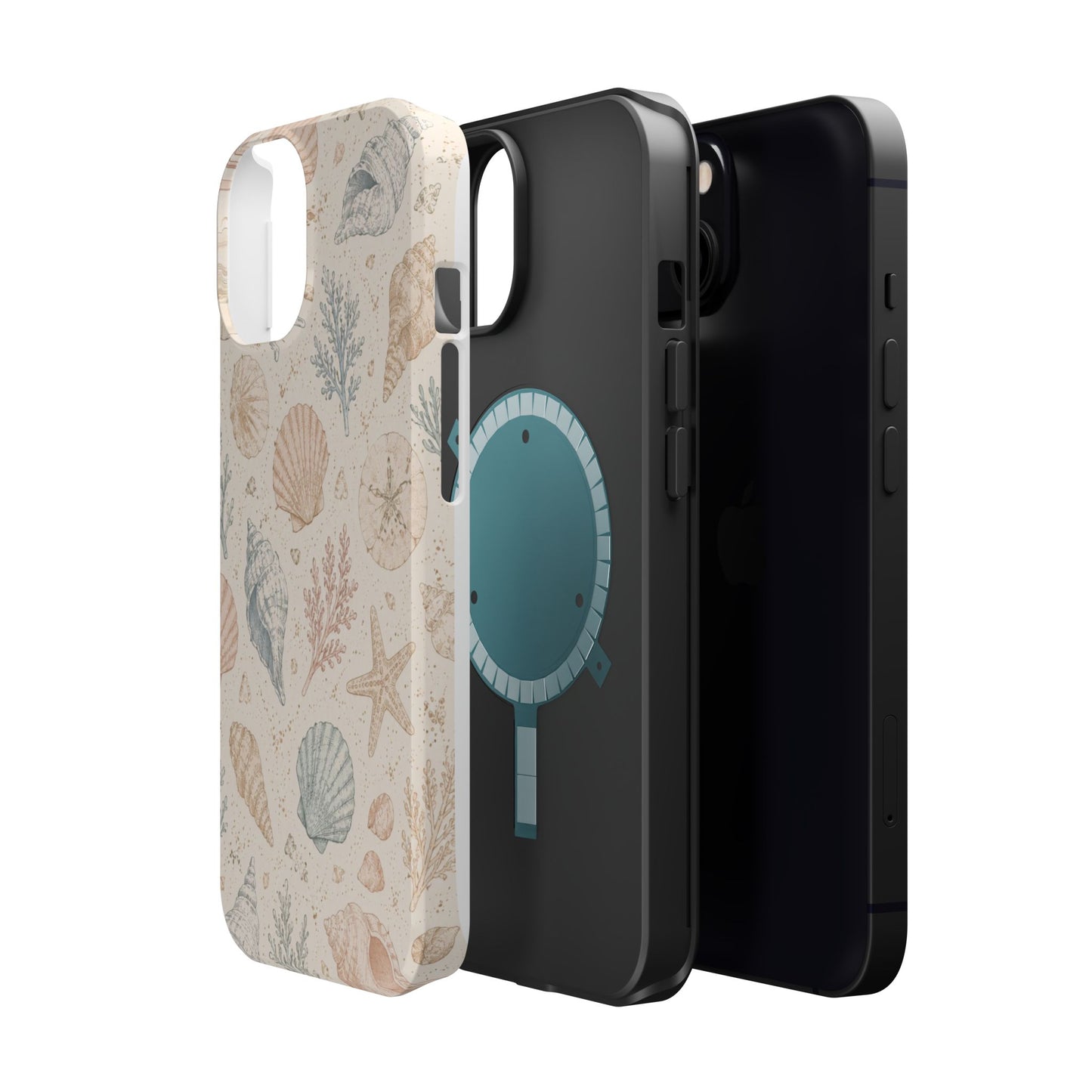 Woman’s Shell Pattern Magnetic Phone Case
