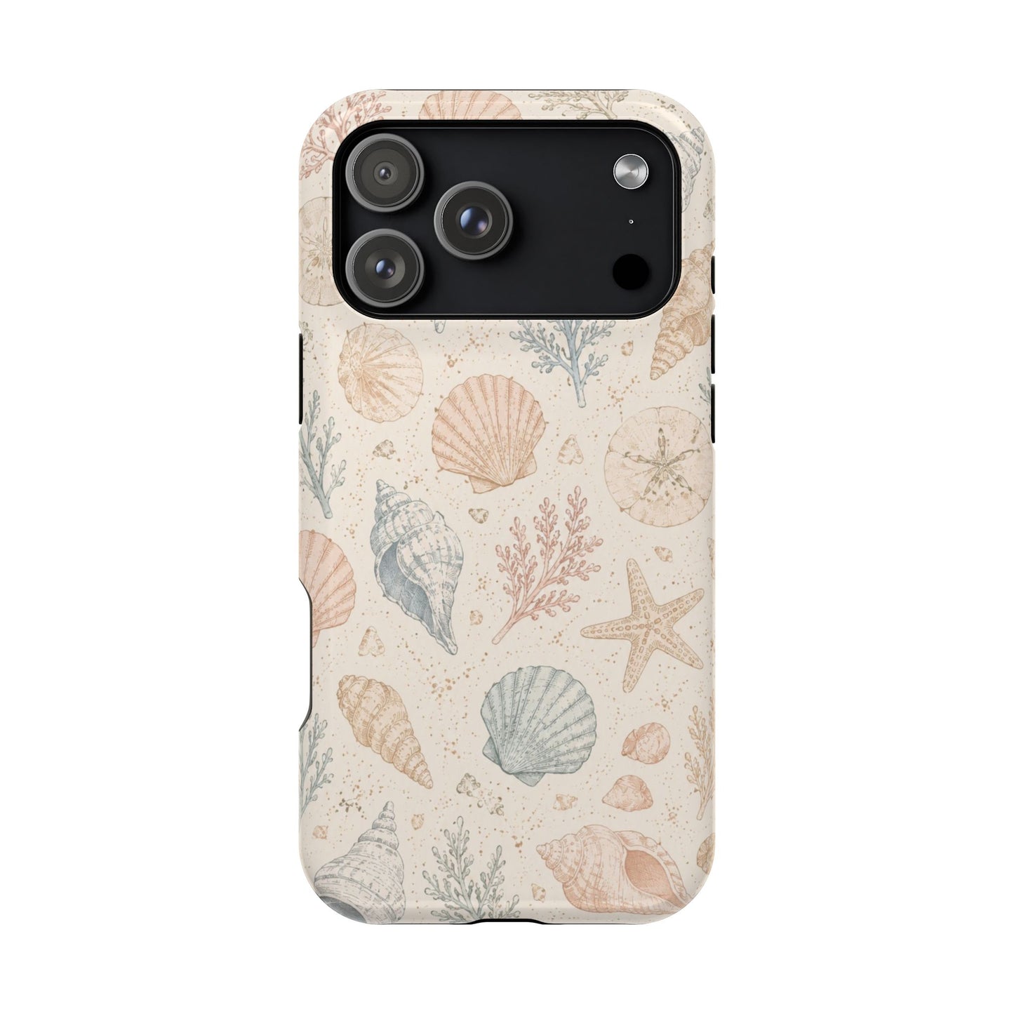Woman’s Shell Pattern Magnetic Phone Case