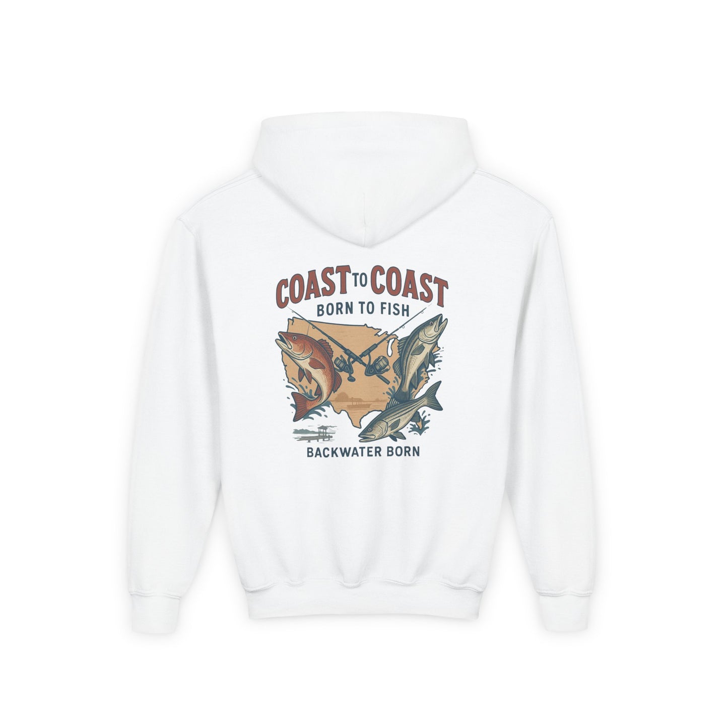 Coast to Coast 'Born to Fish' Youth Hoodie