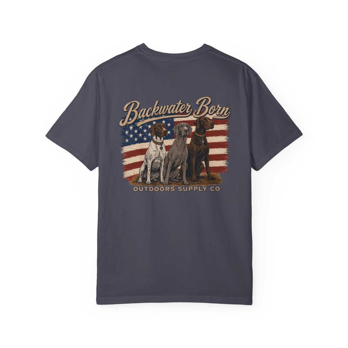 Patriotic Hunting Dogs Graphic Tee