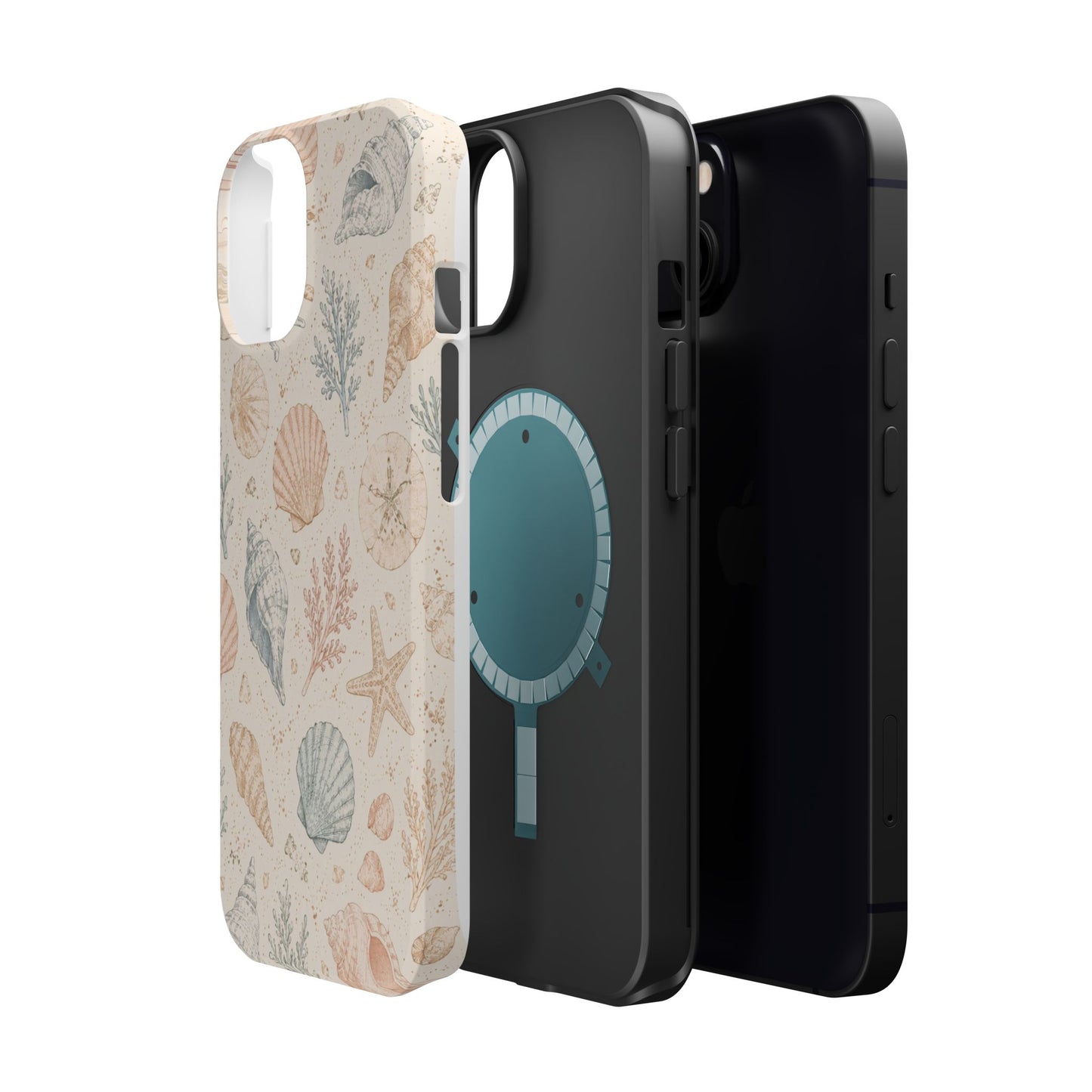 Woman’s Shell Pattern Magnetic Phone Case