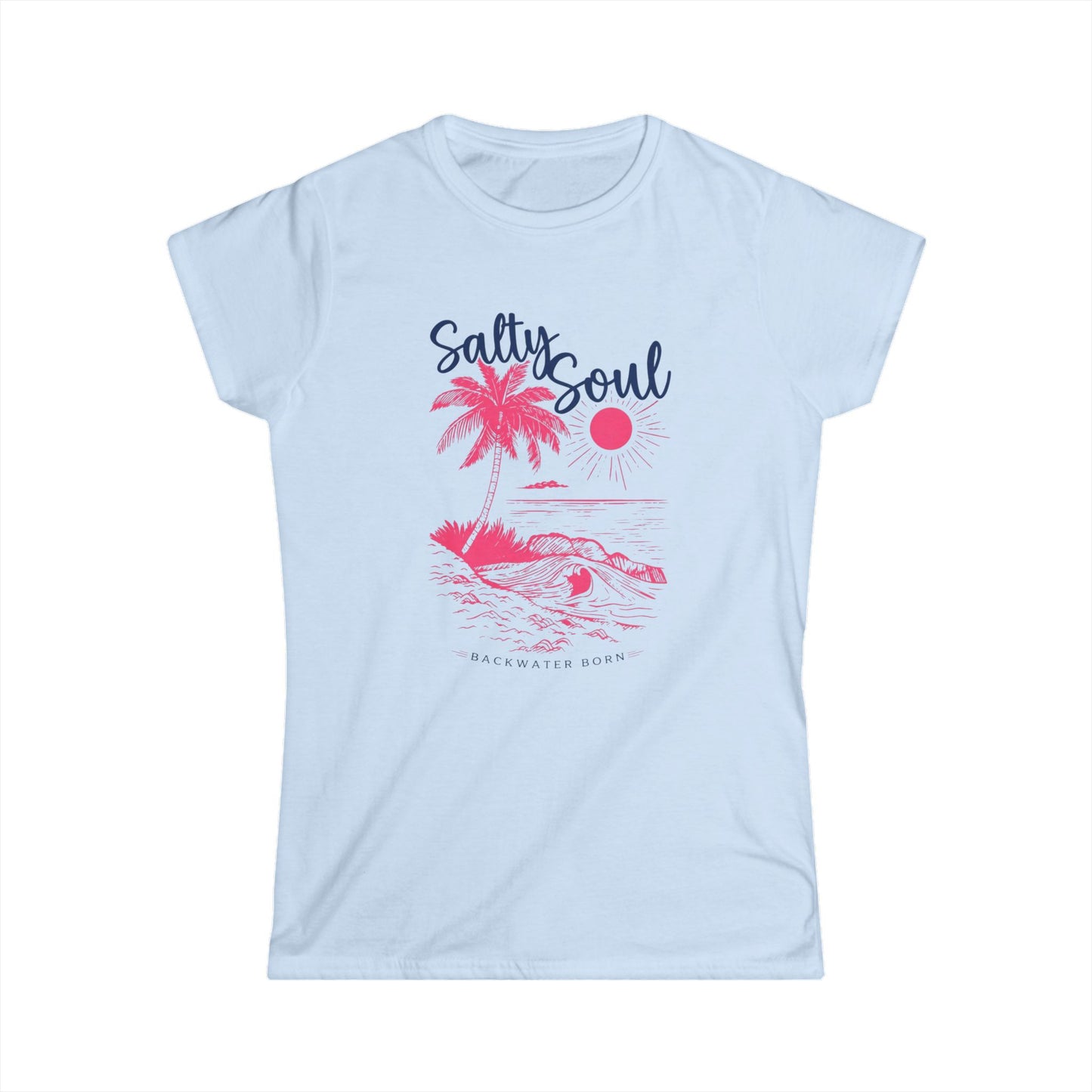 Women's Softstyle Salty Soul Tight Tee