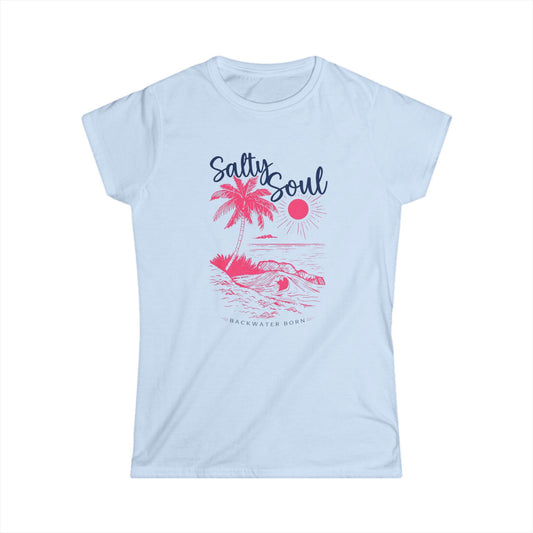 Women's Softstyle Salty Soul Tight Tee
