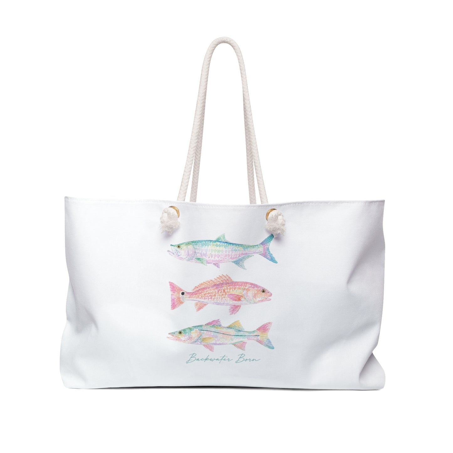 Pastel Fish Beach Tote