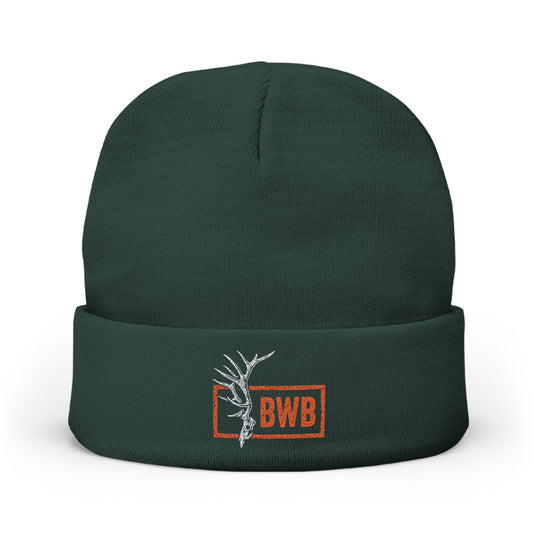 Embroidered BWB Antler Knit Beanie