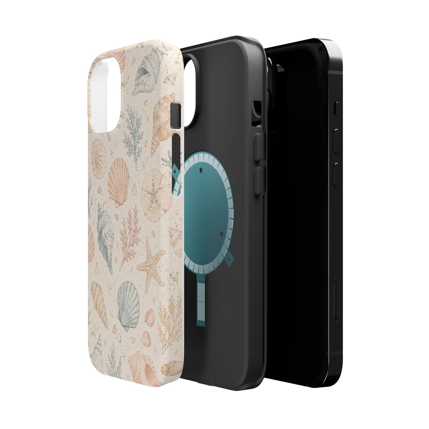Woman’s Shell Pattern Magnetic Phone Case