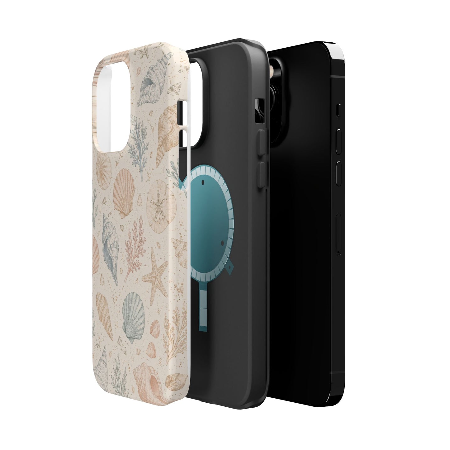 Woman’s Shell Pattern Magnetic Phone Case