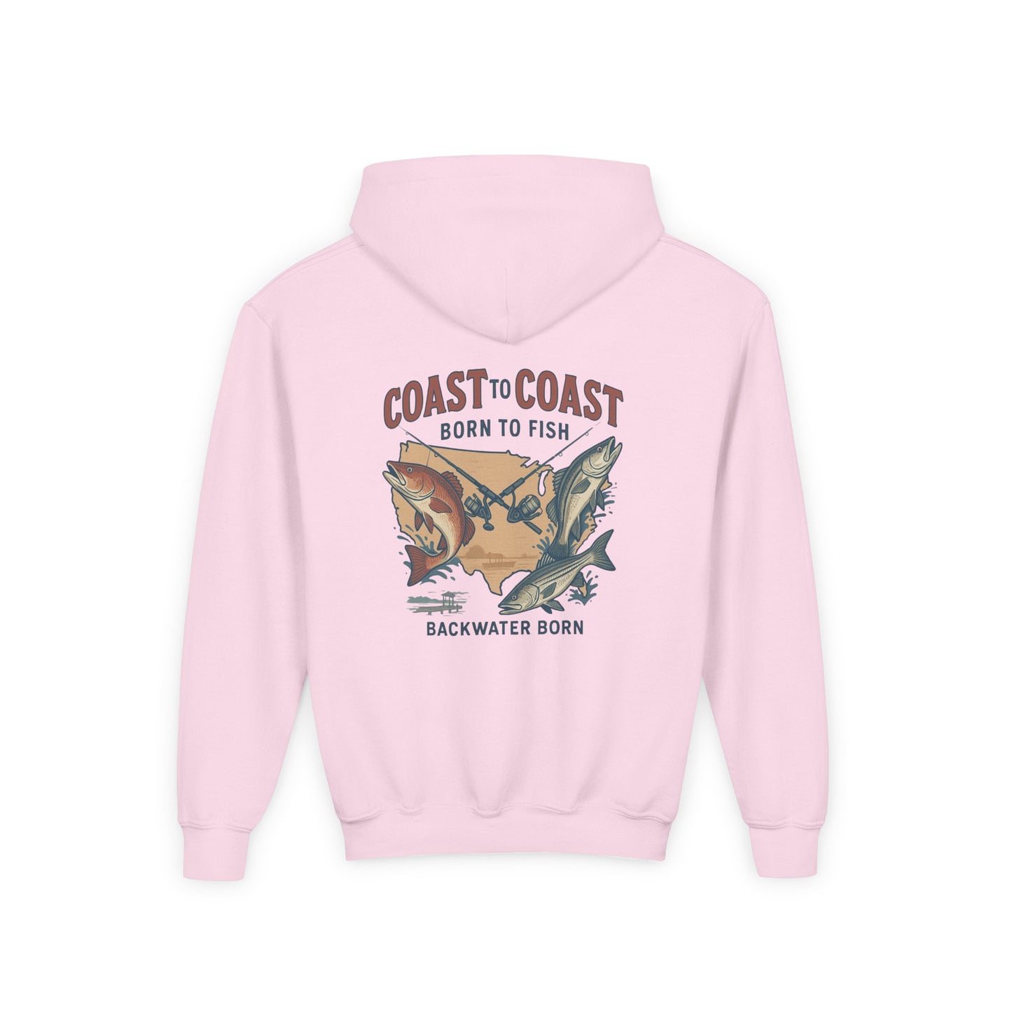 Coast to Coast 'Born to Fish' Youth Hoodie