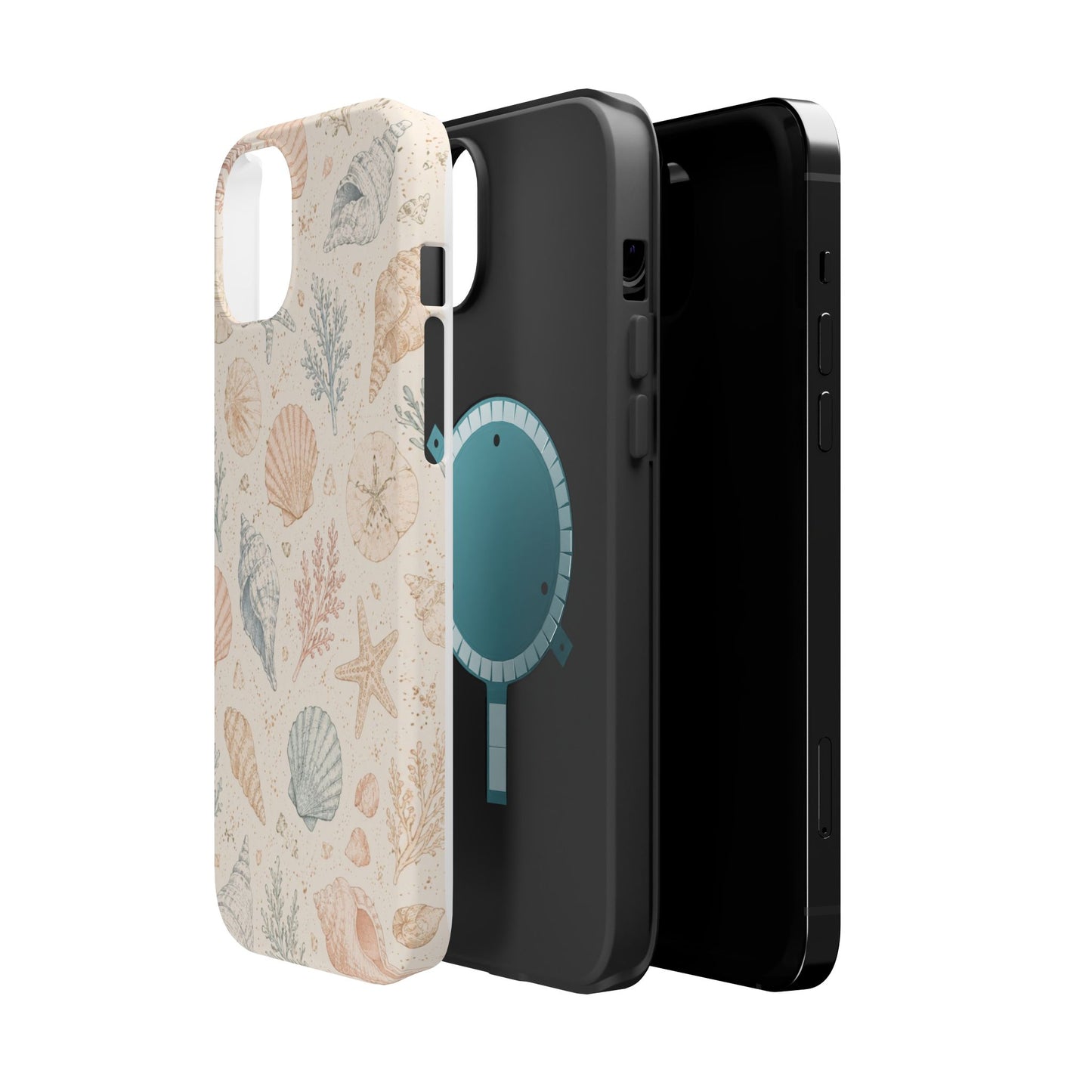 Woman’s Shell Pattern Magnetic Phone Case