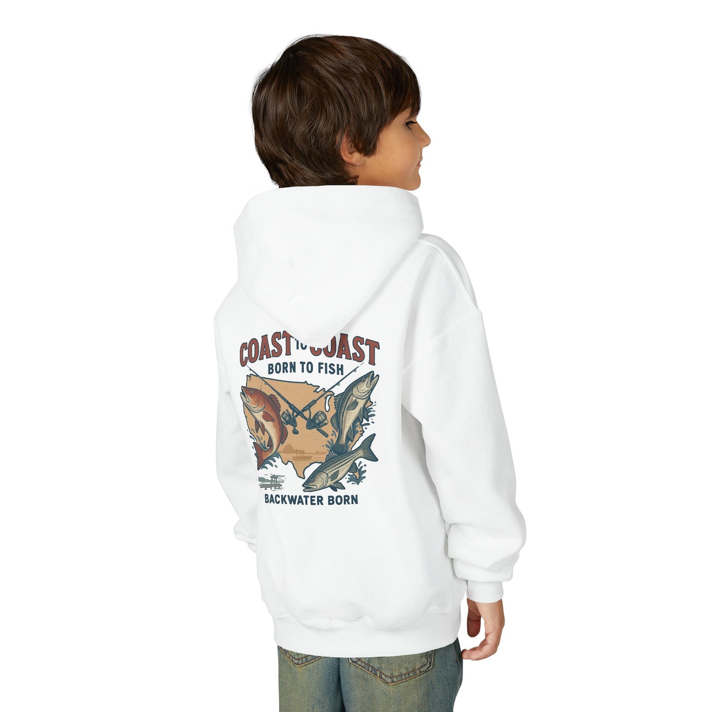 Coast to Coast 'Born to Fish' Youth Hoodie