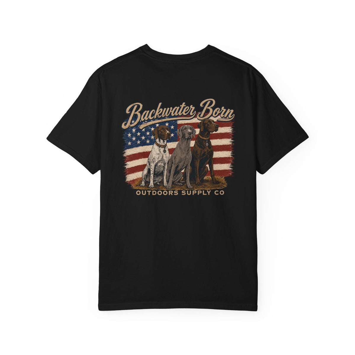 Patriotic Hunting Dogs Graphic Tee