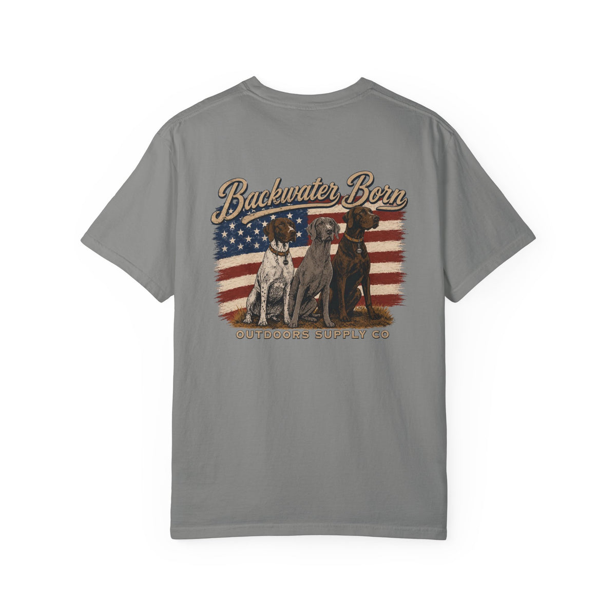 Patriotic Hunting Dogs Graphic Tee