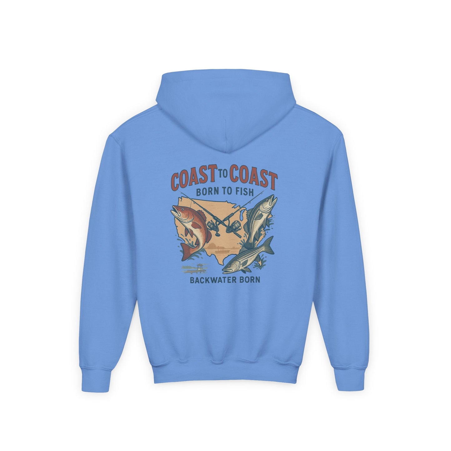 Coast to Coast 'Born to Fish' Youth Hoodie