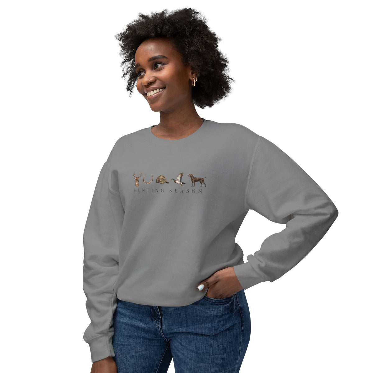 Wildlife Silhouette Crewneck Sweatshirt